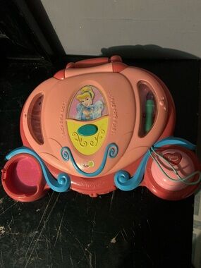 VTG 2004 Vtech Disney Princess Cinderella Magic Wand Learn Laptop No Discs